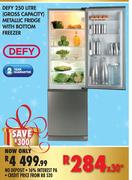 Defy Metallic Fridge With Bottom Freezer - 250 Ltr (Gross)