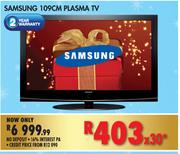 Samsung Plasma Tv - 109cm