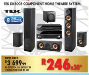 TEK DK8008 Component Home Theater System 