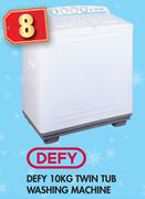 Defy 10KG Twin Tub Washing Machine