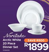 Noritake Arctic White 20 Piece Dinner Set
