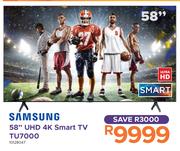 Samsung 58" UHD 4K Smart TV TU7000