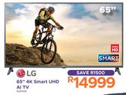 LG 65" 4K Smart UHD Al TV
