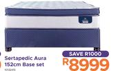 Sertapedic Aura 152cm Base Set