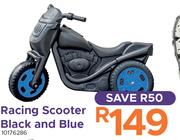 Racing Scooter Black & Blue