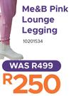 Me & B Pink Lounge Legging