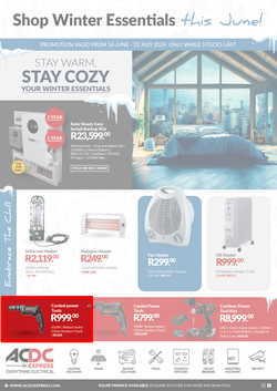 ACDC Express : Your Winter Essentials (14 June - 22 July 2024), page 1