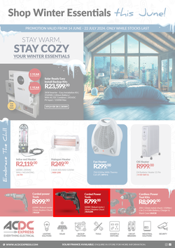 ACDC Express : Your Winter Essentials (14 June - 22 July 2024), page 1