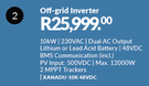 Supasol Off Grid Inverter XANADU-10K 48VDC