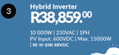Supasol Hybrid Inverter SE-H-10K 48VDC