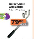 Teleskopiese Wielsleutel-17, 19, 21mm