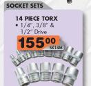 Socket Sets 14 Piece Torx
