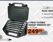 6 Piece Flexible Socket Wrench Set-8-19mm