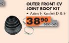 Outer Front CV Joint Boot Kit