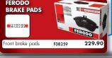 Ferodo Front Brake Pads For Toyota Corolla