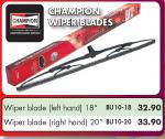 Champion Wiper Blade Left Hand-18" For Toyota Corolla