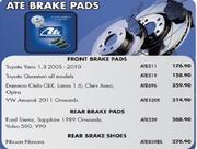 ATE Rear Break Pads Ford Sierra Sapphire 1989 Onwards(ATE539) 
