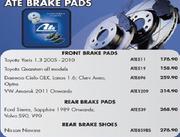 ATE Front Break Pads Toyota Quantum All Models(ATE519) 