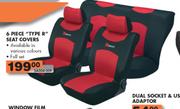 6 Piece "Type R" Seat Covers
