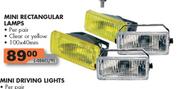 Mini Rectangular Lamps-100X40mm Per Pair
