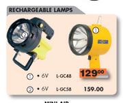 Rechargeable Lamps(L-GC58)-6V