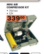 12V Mini Air Compressor Kit-30Ltr Per MIn