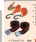 Luggage Straps & Tie Downs-38mmX2.5m