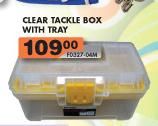 Clear Tackle Box With Tray