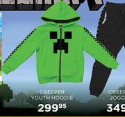 Minercraft Creeper Youth Hoodie