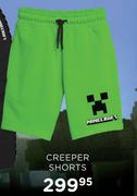 Minercraft Creeper Shorts