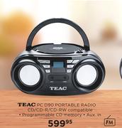 TEAC PC D90 Portable Radio CD/CD-R/CD-RW Compatible