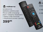 Volkano Scirocco Series Air Mouse Micro USB Charging Port