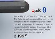 Polk Audio Signa Solo Sound Bar
