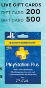 PS4 Live Gift Card 500