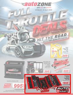 Autozone : Full Throttle Deals (24 March - 21 April 2025), page 1