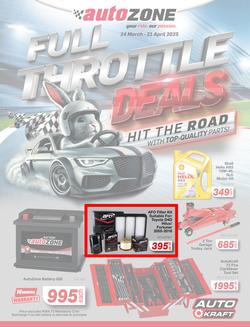 Autozone : Full Throttle Deals (24 March - 21 April 2025), page 1