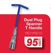 Dual Plug Spanner T-Handle FED.VPS010-Each