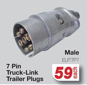 7 Pin Truck Link Trailer Plugs Male ELP.TP7-Each