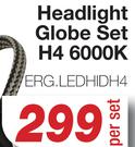Elpar Headlight Globe Set H4 6000K ERG.LEDHIDH4-Per Set