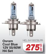 Osram Cool Blue 12V 55/60W H4 Set HEL.64193CBLPR-Per Set