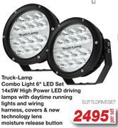 Truck Lamp Combo Light 6" LED Set ELP.TLDRIVESET-Per Set