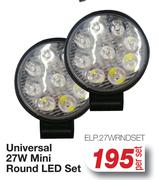 Universal 27W Mini Round LED Set ELP.27WRNDSET-Per Set