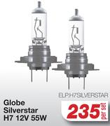 Globe Silver Star H7 12V 55W ELP.H7SILVERSTAR-Per Set
