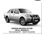 Skinz Custom Fit Seat Covers For Nissan Navara D/Cab 2010+ Models FED.SKNAVFF-Per Set