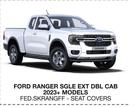 Skinz Custom Fit Seat Covers For Ford Ranger Single Ext DBL Cab 2023+ Models FED.SKRANGFF-Per Set