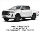 Skinz Custom Fit Seat Covers For Toyota Hilux GD6 2016+ Models FED.SKHILGDFF-Per Set