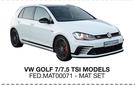  Race Rubber Mats For NP300 DBL VW Golf 7/7.5 TSI Models FED.MAT00071-MAT SET-Per Set