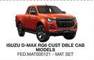 Race Rubber Mats For Isuzu D-Max RG6 Cust DBL Cab Models FED.MAT000121-MAT SET-Per Set