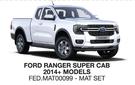 Race Rubber Mats For Ford Ranger Super Cab 2014+ Models FED.MAT00099-MAT SET-Per Set