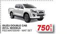 Race Rubber Mats For Isuzu Double CAB 2013 + Models FED.MAT00049-MAT SET-Per Set